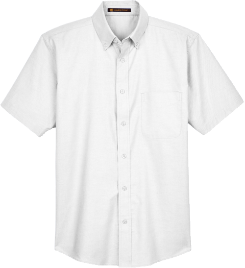 EHIB Short Sleeve Oxford Shirt with Embroidered Logo – Living Word Imprints